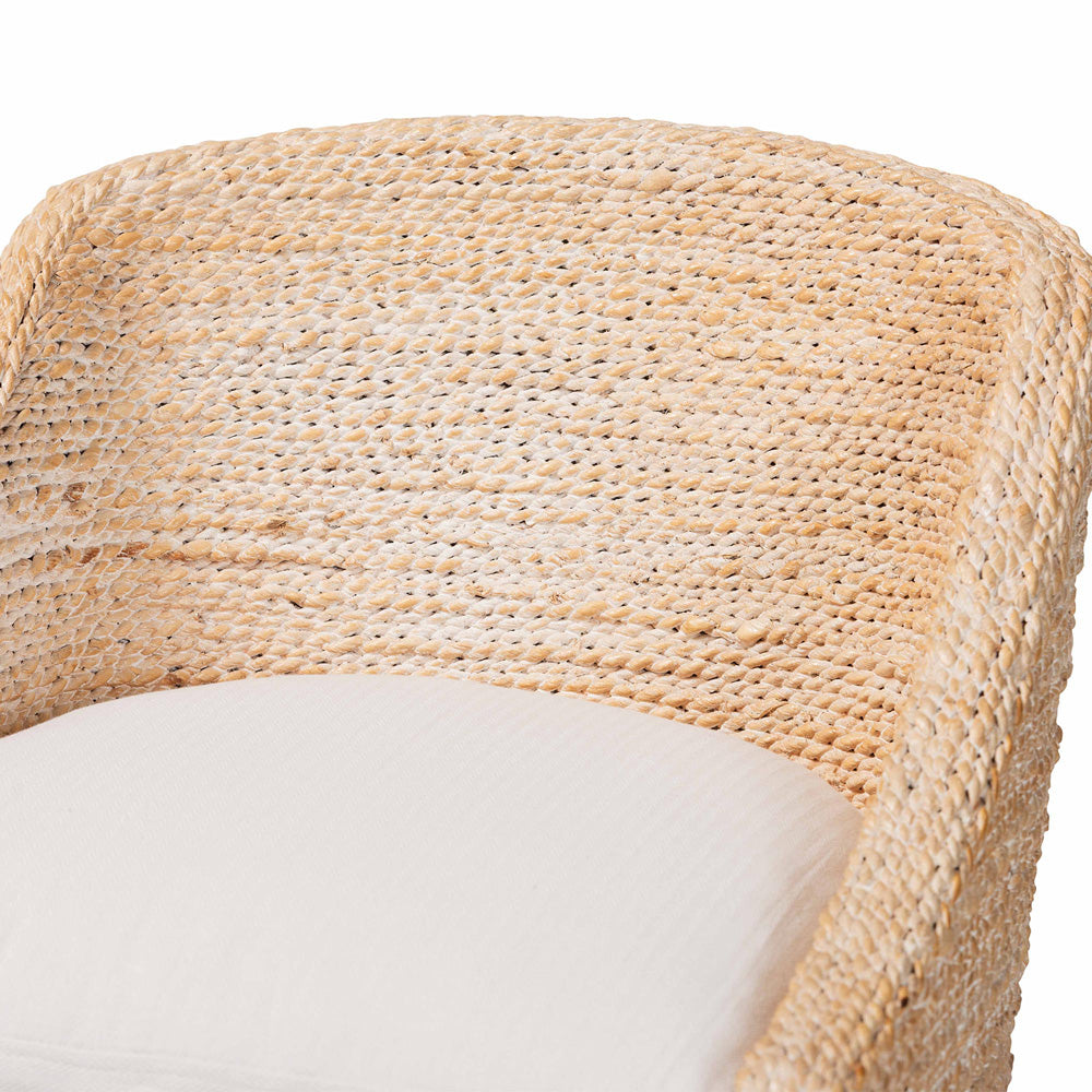 bali & pari  - Jasper Counter Stool in White Wash - MD-39837 Jasper-White Wash-Cushion-CS view 5
