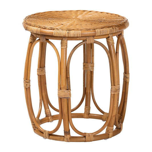 bali & pari - Jayana End Table in Light Honey - DC20058-Light Honey Rattan-ET view 1