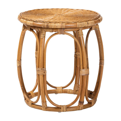 bali & pari - Jayana End Table in Light Honey - DC20058-Light Honey Rattan-ET view 2