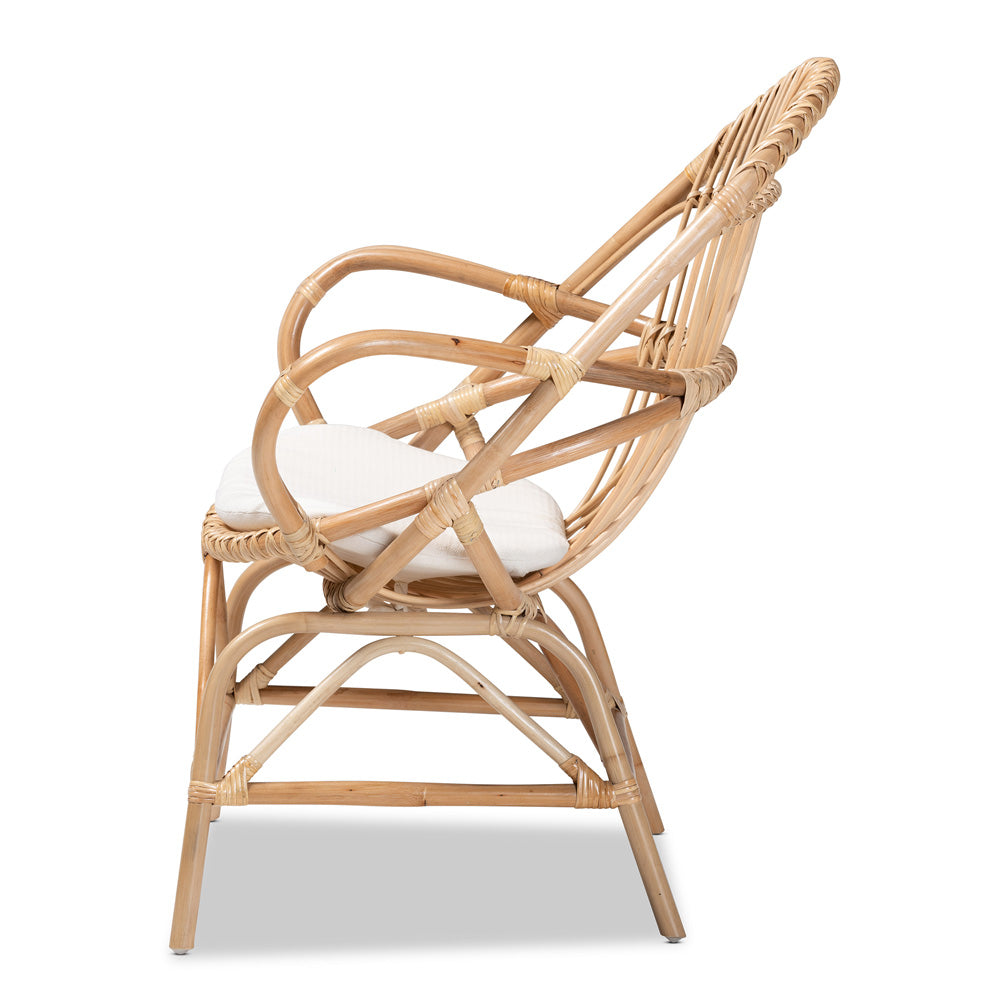bali & pari - Jayden Chair in White/Natural Brown - Jayden-Rattan-CC view 3
