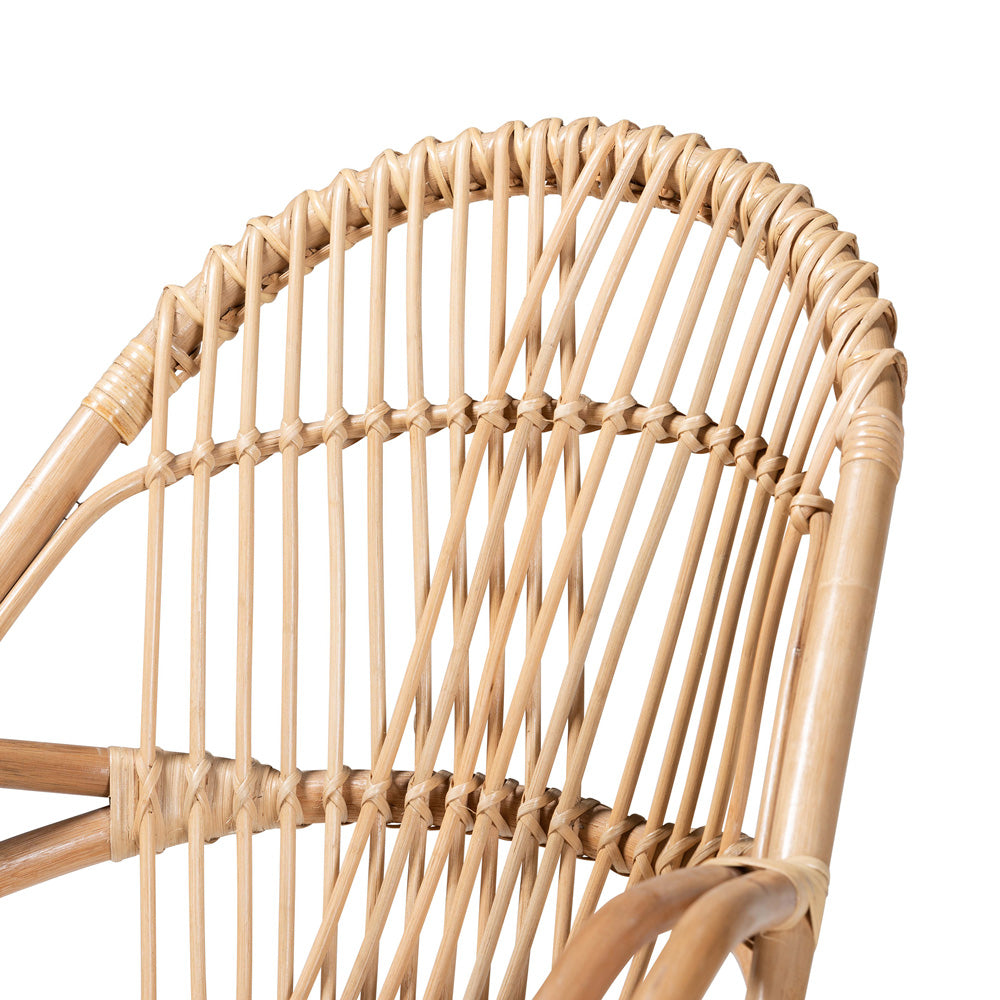 bali & pari - Jayden Chair in White/Natural Brown - Jayden-Rattan-CC view 5