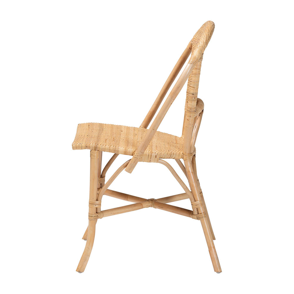 bali & pari - Jaylyn Dining Chair in Natural - 13688-Rattan-DC view 3