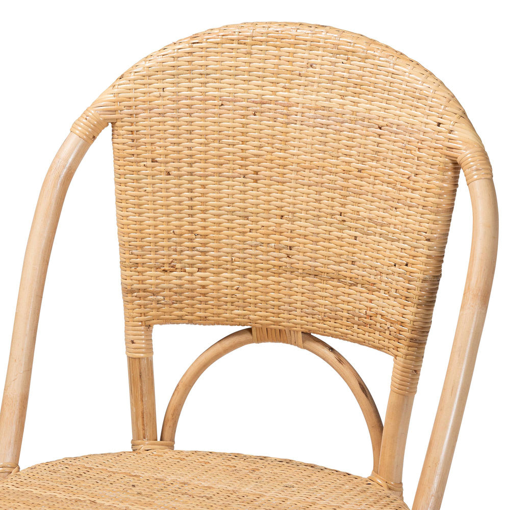 bali & pari - Jaylyn Dining Chair in Natural - 13688-Rattan-DC view 5
