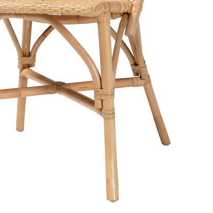 bali & pari - Jaylyn Dining Chair in Natural - 13688-Rattan-DC view 6