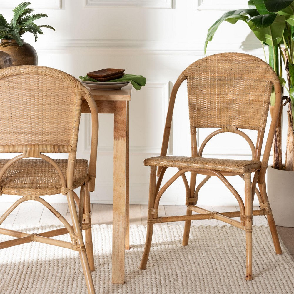 bali & pari - Jaylyn Dining Chair in Natural - 13688-Rattan-DC view 8