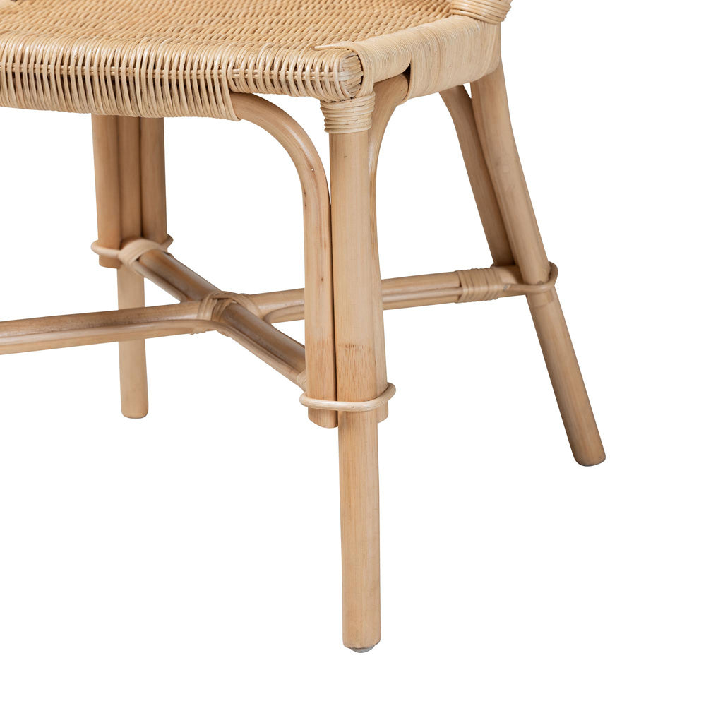 bali & pari - Jelita Set of 2 Dining Chairs in Natural Brown - Jelita-Rattan-DC view 5