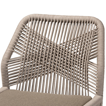 bali & pari - Jennifer Dining Chair in Grey/Walnut Brown - Jennifer-Grey-DC-No Arm view 5