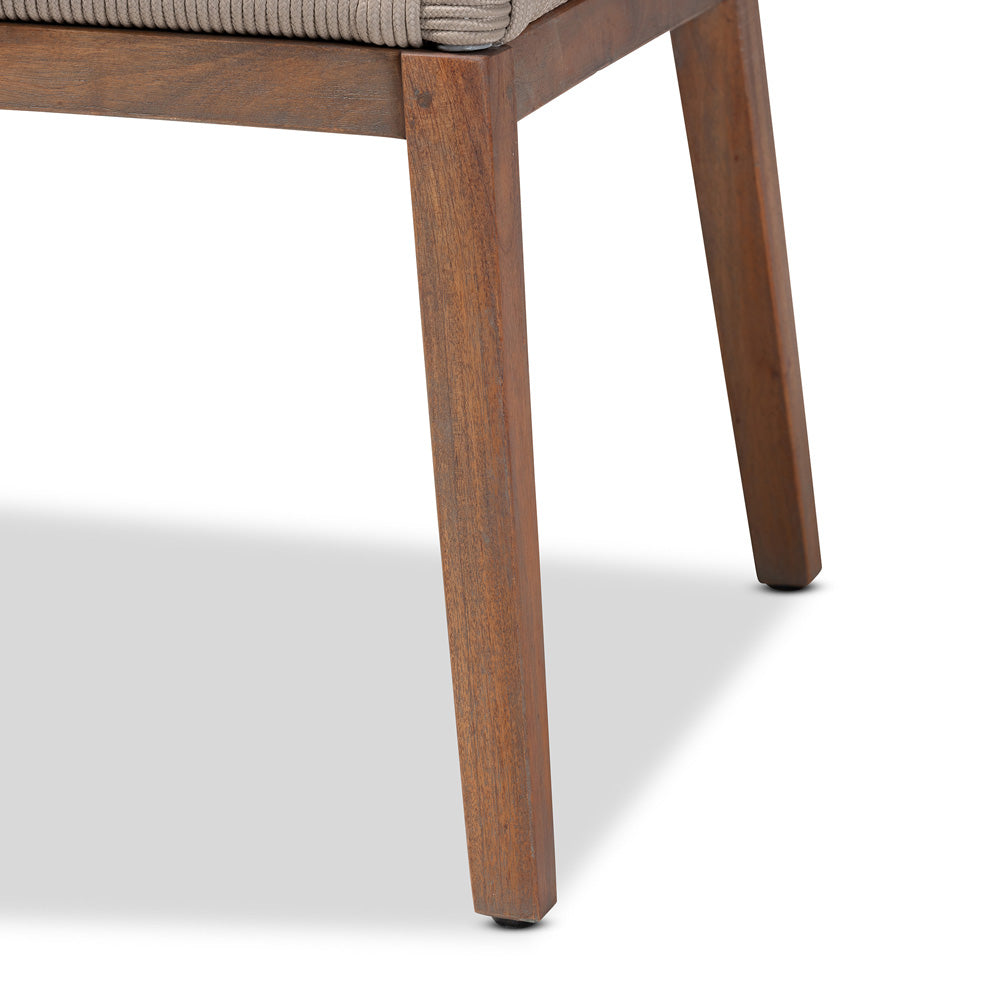 bali & pari - Jennifer Dining Chair in Grey/Walnut Brown - Jennifer-Grey-DC-No Arm view 6
