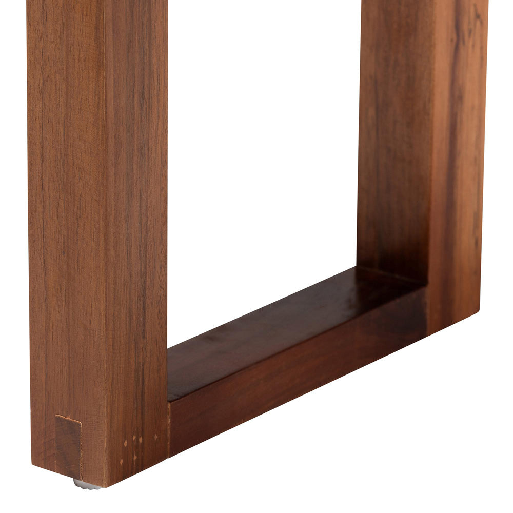 bali & pari - Jerilyn Bench in Navy Blue/Brown/Natural Brown - F232-FT23-Navy Blue/Brown Triangle Pattern-Bench view 4