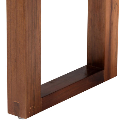 bali & pari - Jerilyn Bench in Navy Blue/Brown/Natural Brown - F232-FT23-Navy Blue/Brown Triangle Pattern-Bench view 4