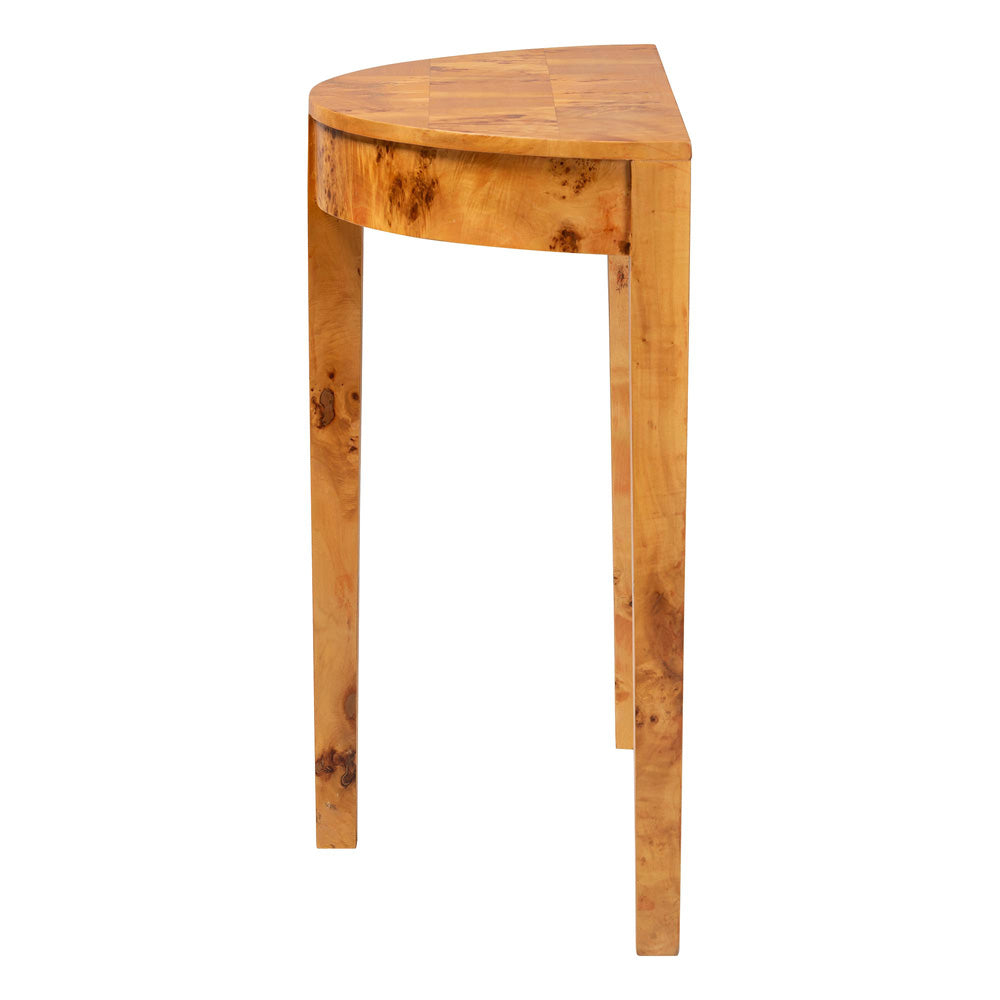bali & pari - Jihan Console Table in Light Mappa Burl - KL-1593-Natural Burl Op1-Jihan-Console Table-BOXED view 3