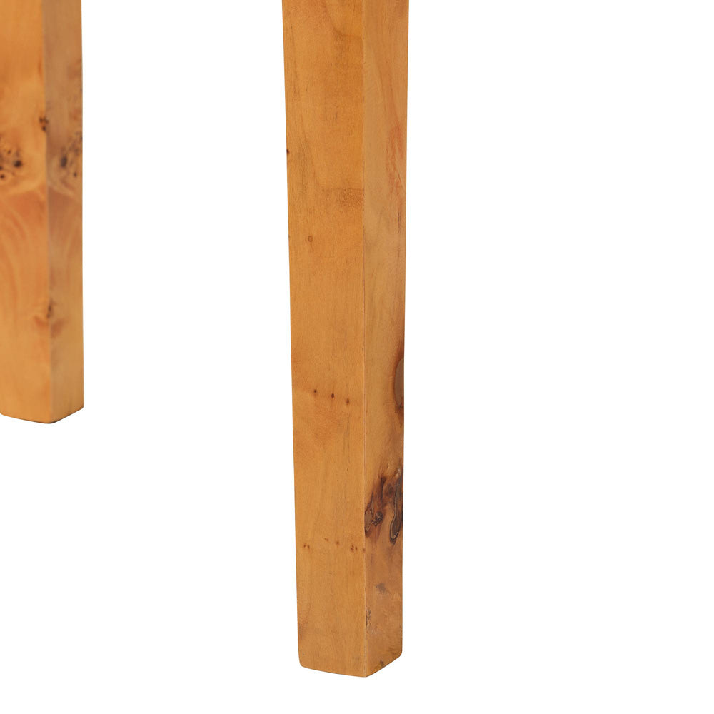 bali & pari - Jihan Console Table in Light Mappa Burl - KL-1593-Natural Burl Op1-Jihan-Console Table-BOXED view 6