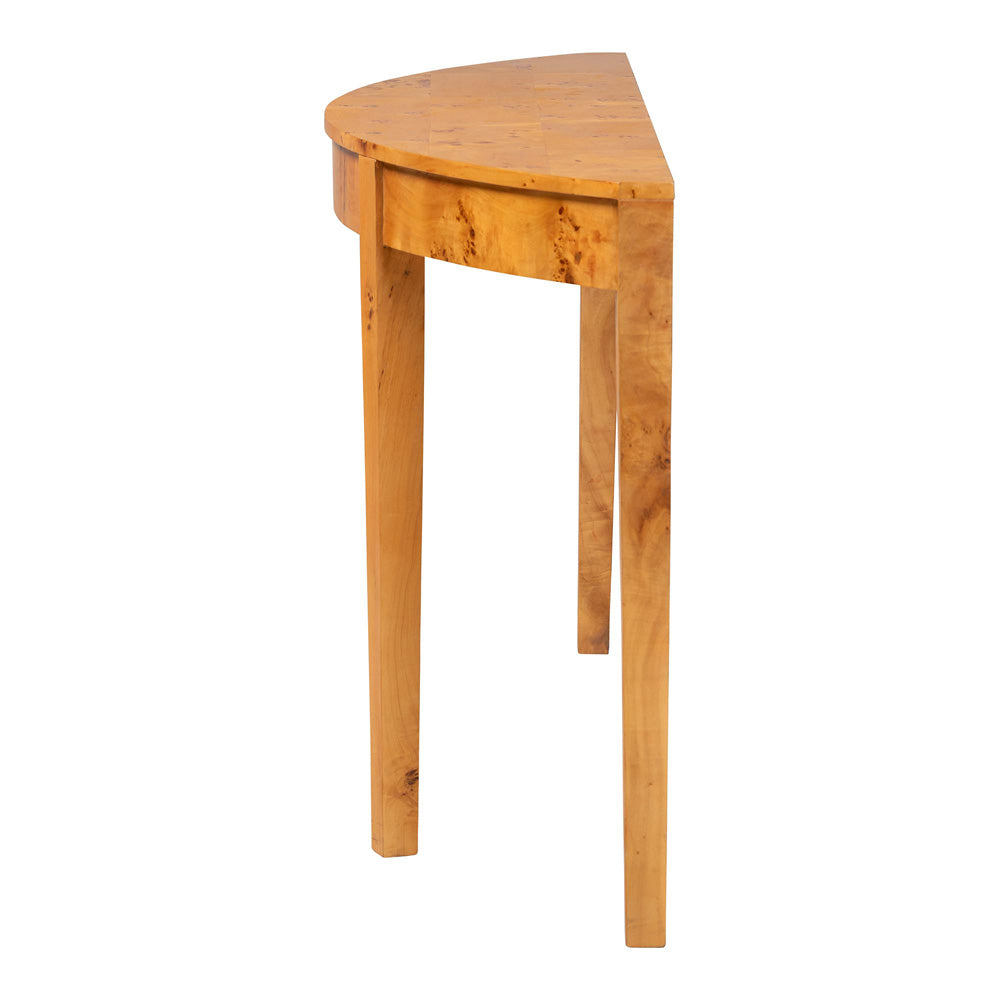 bali & pari - Jihan Console Table in Light Mappa Burl - KL-1594-Natural Burl Op1-Mina-Console Table-BOXED view 3