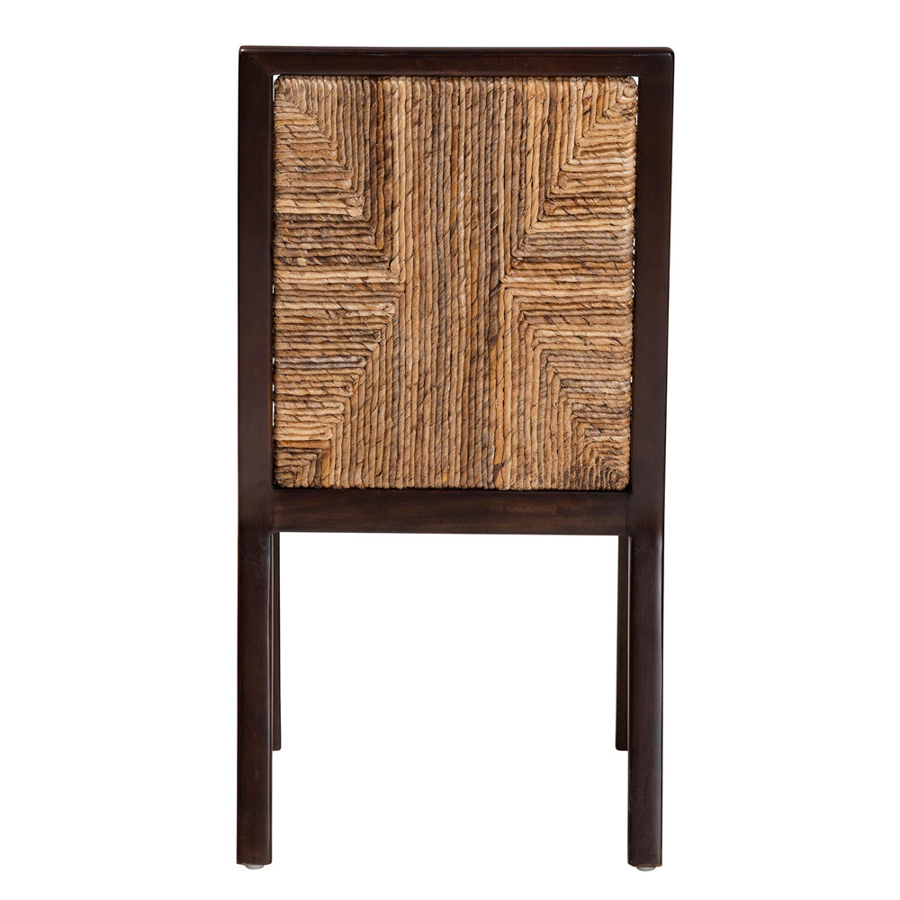 bali & pari - Joana Dining Chair in Dark Brown/Natural Brown/White - Joana-Mahogany-DC view 4