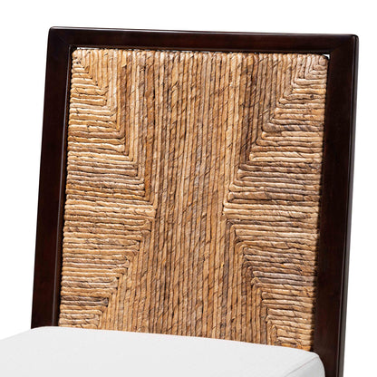 bali & pari - Joana Dining Chair in Dark Brown/Natural Brown/White - Joana-Mahogany-DC view 5