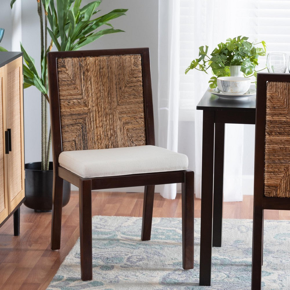 bali & pari - Joana Dining Chair in Dark Brown/Natural Brown/White - Joana-Mahogany-DC view 8