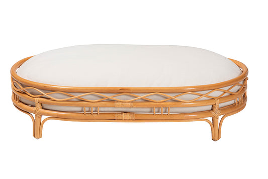 bali & pari - Jovia Pet Bed - Model 4-Light Honey Rattan-Pet Bed view 2