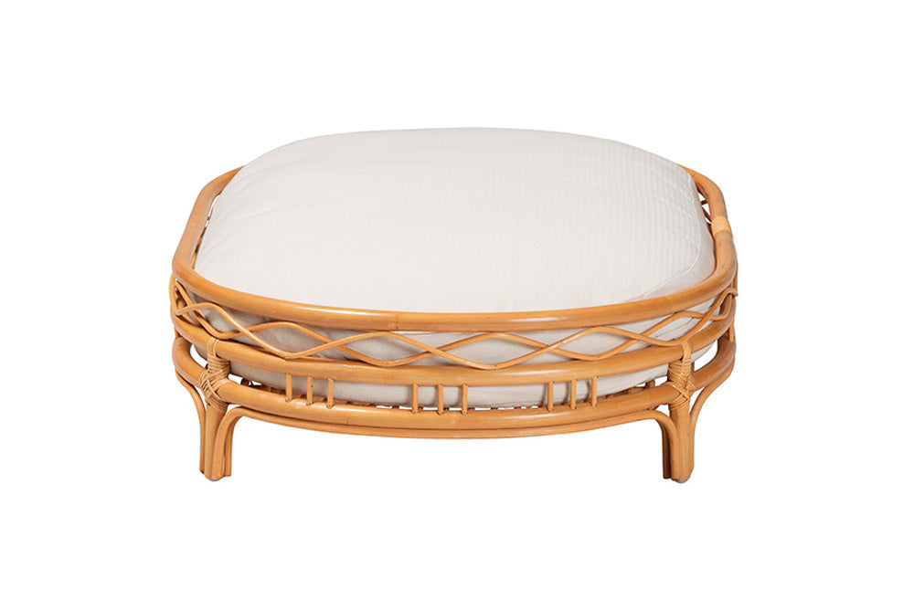 bali & pari - Jovia Pet Bed - Model 4-Light Honey Rattan-Pet Bed view 3