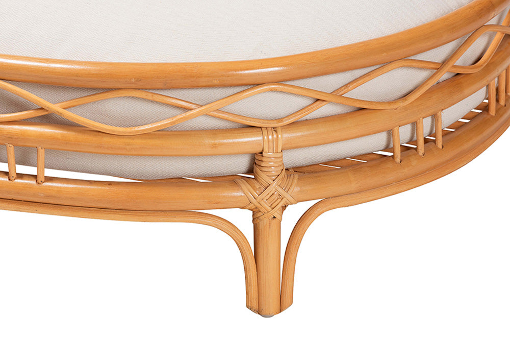 bali & pari - Jovia Pet Bed - Model 4-Light Honey Rattan-Pet Bed view 6