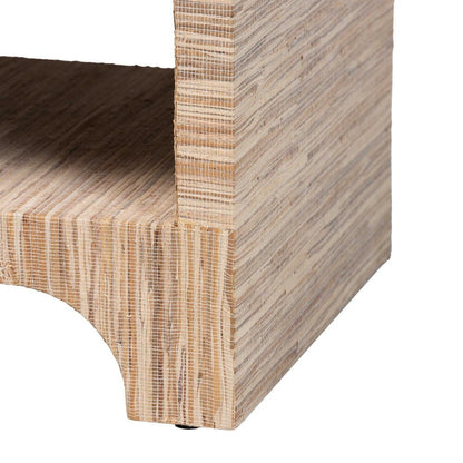 bali & pari - Julia Nightstand in Natural/Gold - Julia-Natural Woven Grasscloth-NS view 7