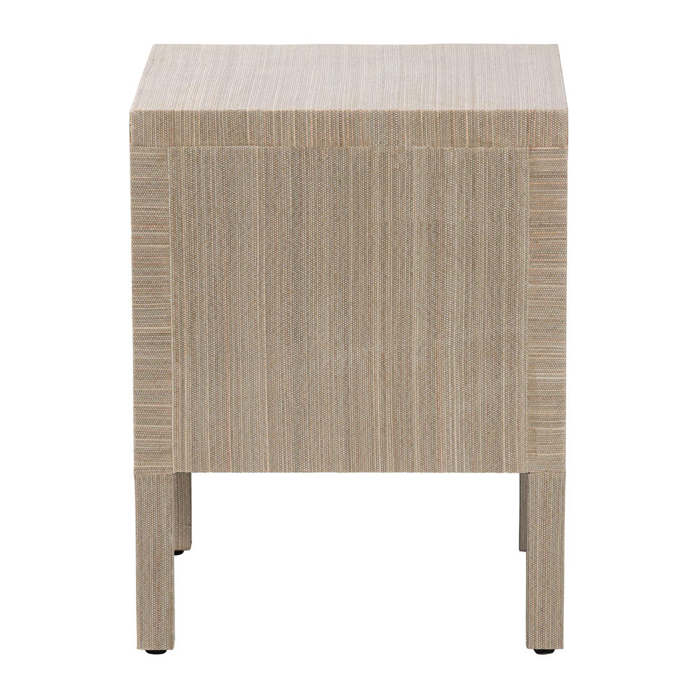 bali & pari  - Juniper Nightstand in Beige/Gold - Juniper-Scalloped-Beige-NS view 5