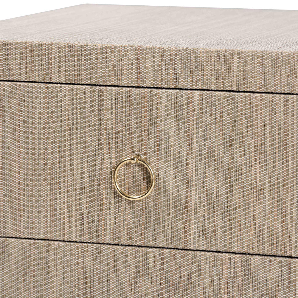 bali & pari  - Juniper Nightstand in Beige/Gold - Juniper-Scalloped-Beige-NS view 6