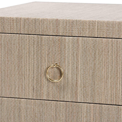 bali & pari  - Juniper Nightstand in Beige/Gold - Juniper-Scalloped-Beige-NS view 6