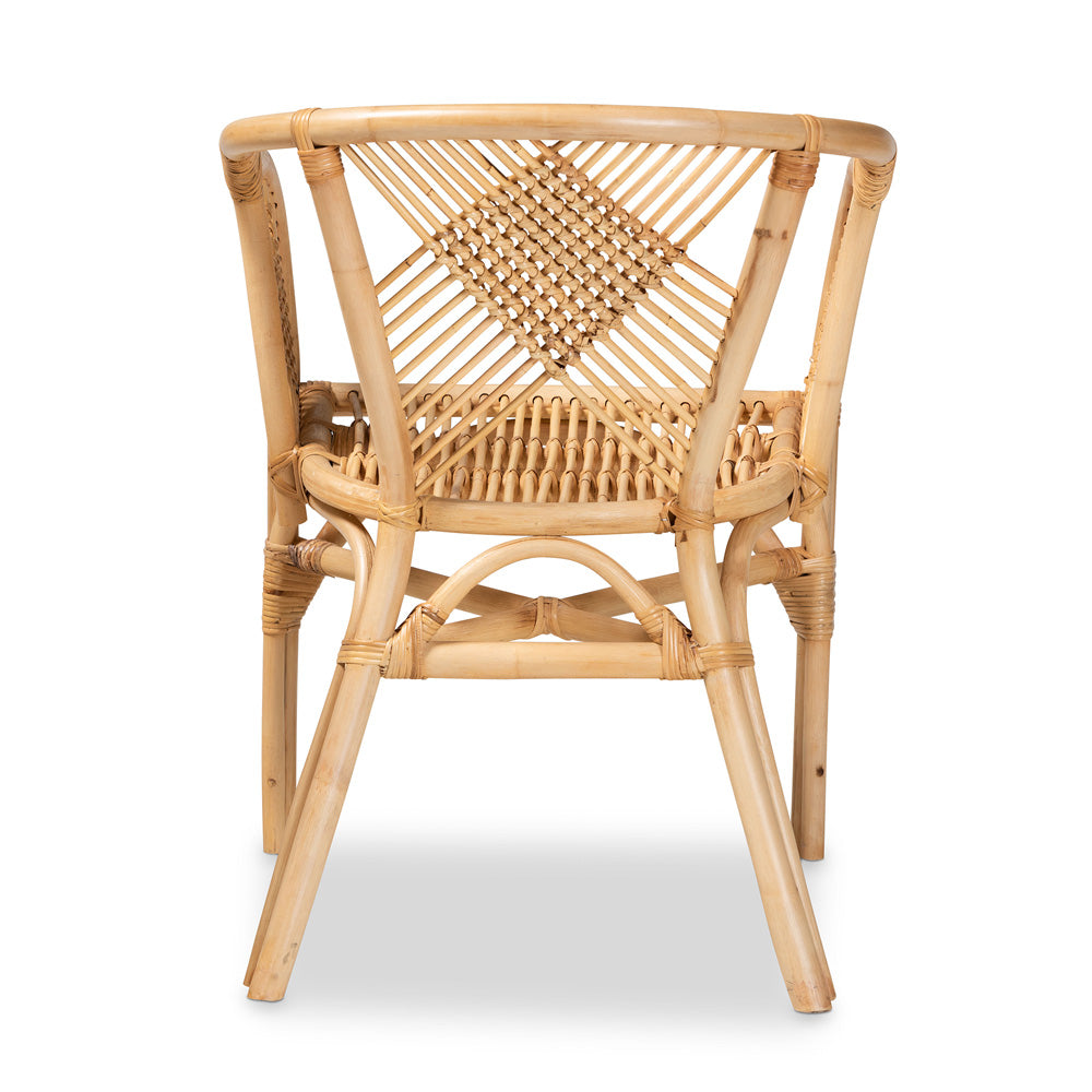 bali & pari - Kagama Dining Chair in Natural Brown - Kagama-Rattan-DC view 4