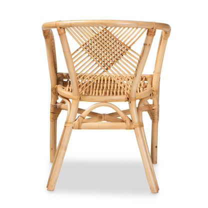 bali & pari - Kagama Dining Chair in Natural Brown - Kagama-Rattan-DC view 4
