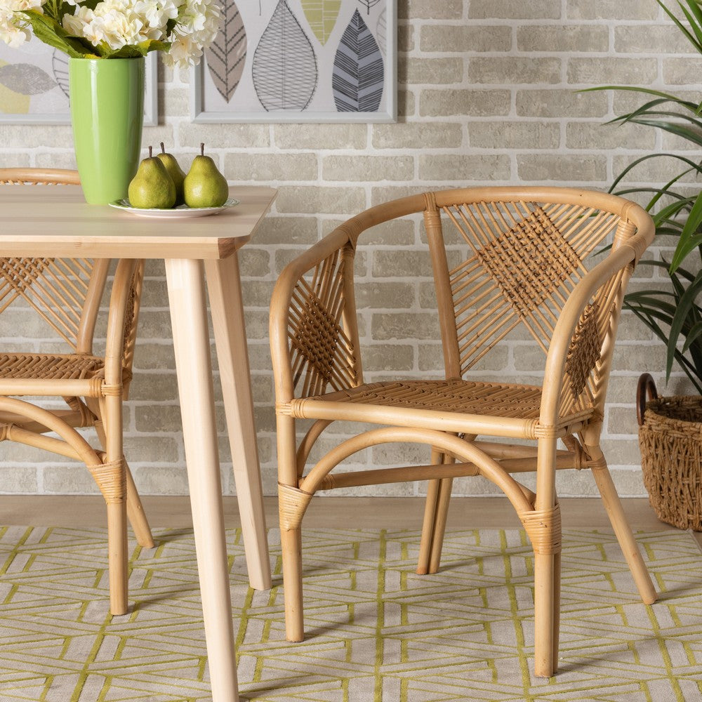 bali & pari - Kagama Dining Chair in Natural Brown - Kagama-Rattan-DC view 8
