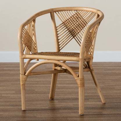 bali & pari - Kagama Dining Chair in Natural Brown - Kagama-Rattan-DC view 9