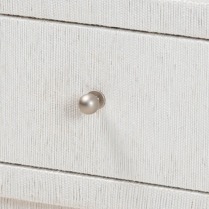 bali & pari  - Kai End Table in White - KAI-2 Drawer-White-End Table view 6