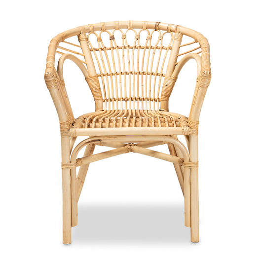 bali & pari - Kaka Dining Chair in Natural Brown - Kaka-Rattan-DC view 2