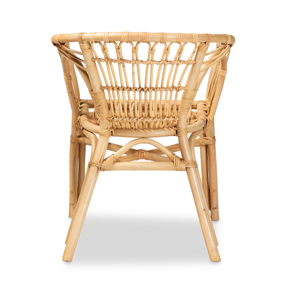 bali & pari - Kaka Dining Chair in Natural Brown - Kaka-Rattan-DC view 4