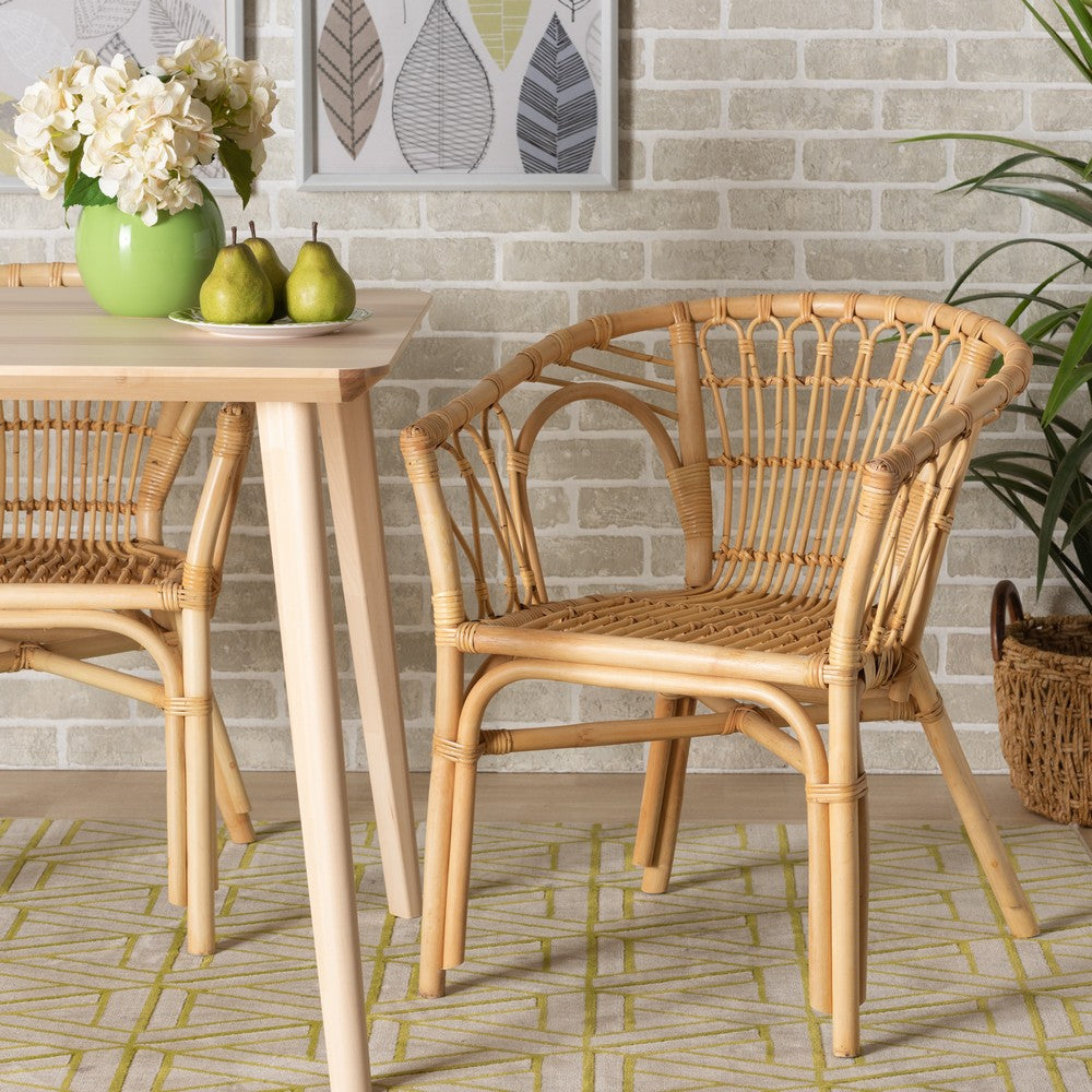 bali & pari - Kaka Dining Chair in Natural Brown - Kaka-Rattan-DC view 8