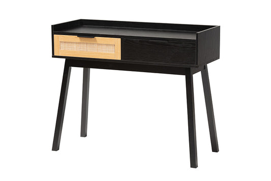 bali & pari - Kalani Console Table - SR191533-Brown/Tan Rattan-Console Table view 1