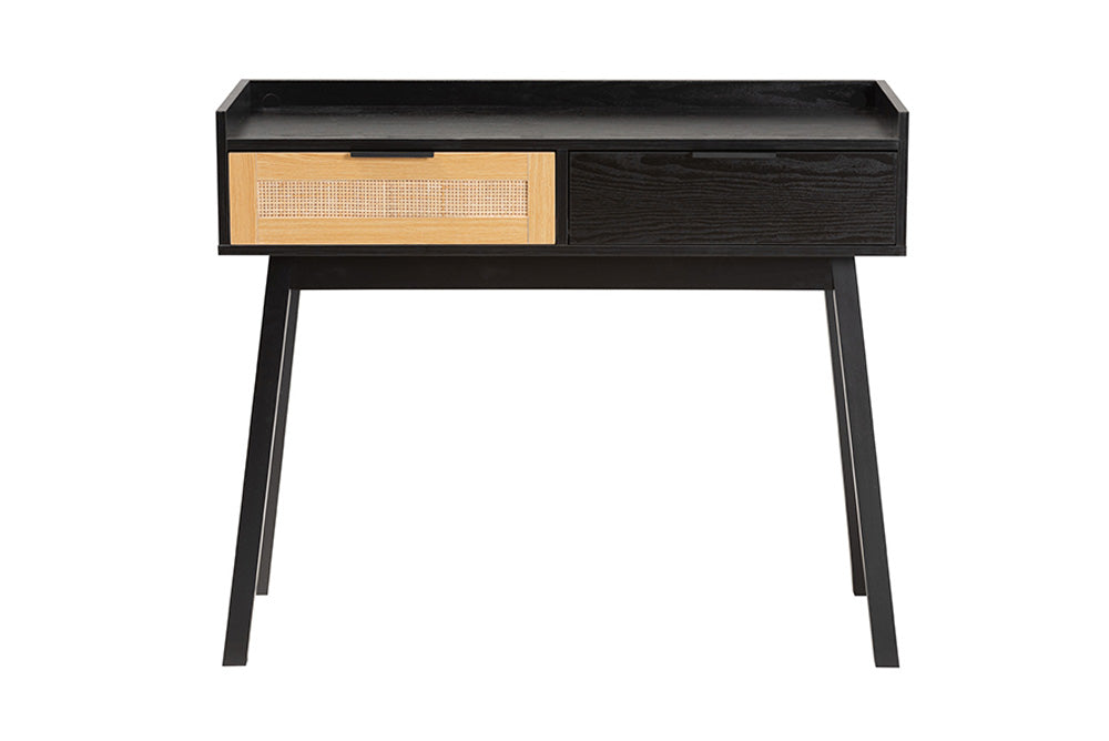 bali & pari - Kalani Console Table - SR191533-Brown/Tan Rattan-Console Table view 3