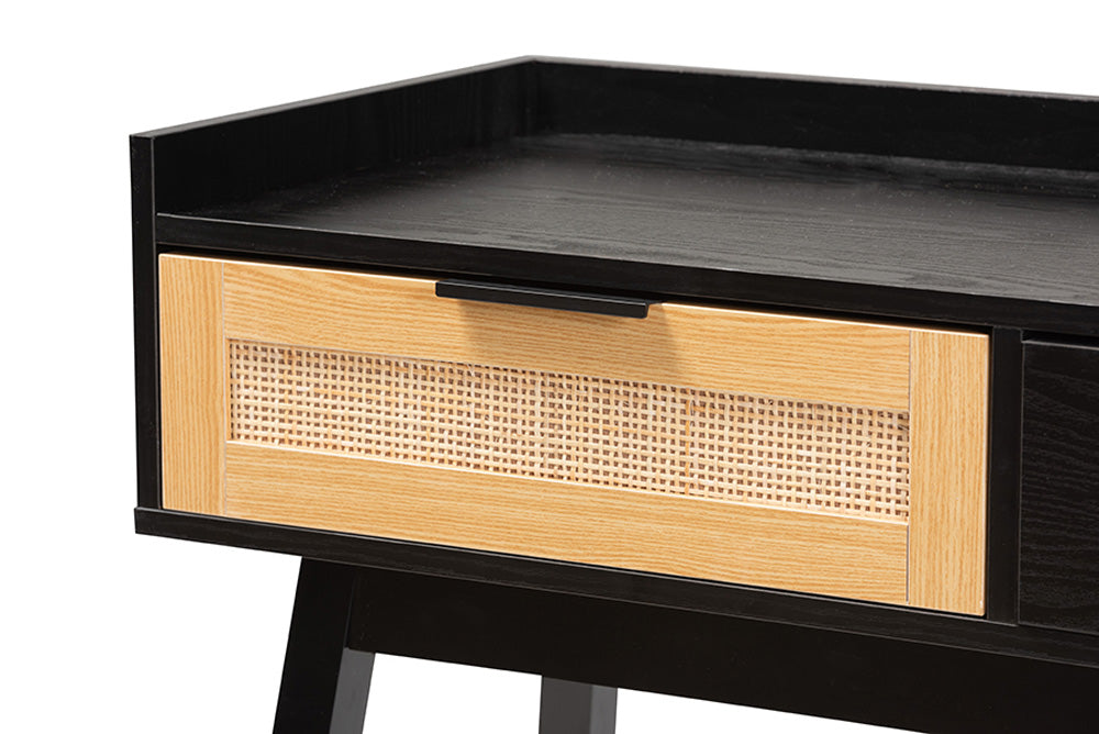 bali & pari - Kalani Console Table - SR191533-Brown/Tan Rattan-Console Table view 6
