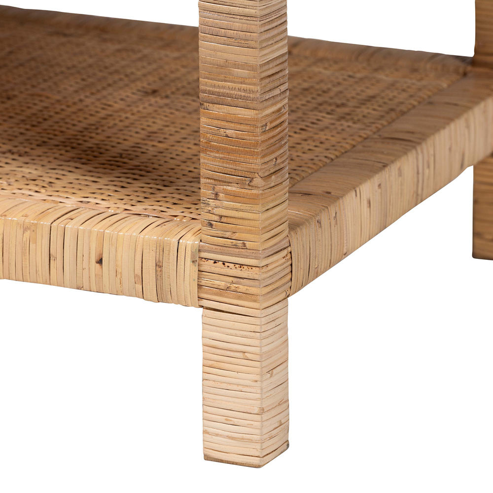 bali & pari - Kalimantan Coffee Table in Light Honey - KALIMANTAN-Rectangle-Rattan-Coffee Table view 4