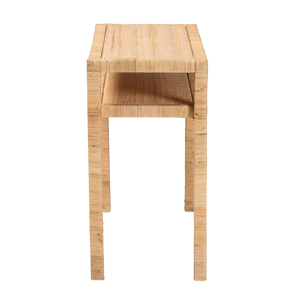 bali & pari - Kalimantan Console Table in Light Honey - KALIMANTAN-Rattan-Console Table view 3