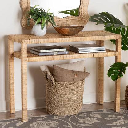 bali & pari - Kalimantan Console Table in Light Honey - KALIMANTAN-Rattan-Console Table view 7