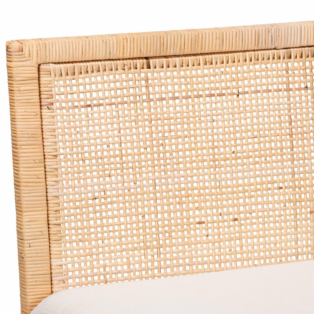 bali & pari - Kalimantan Dining Set in Light Honey/White - Kalimantan-Light Honey Rattan-3PC Dining Set view 6