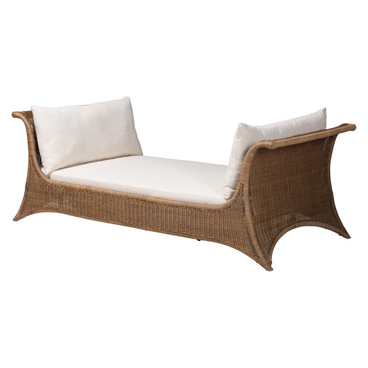 bali & pari  - Kalisha Daybed in Greywash - Kalisha-Grey/Rattan-Daybed view 1