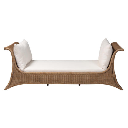 bali & pari  - Kalisha Daybed in Greywash - Kalisha-Grey/Rattan-Daybed view 2