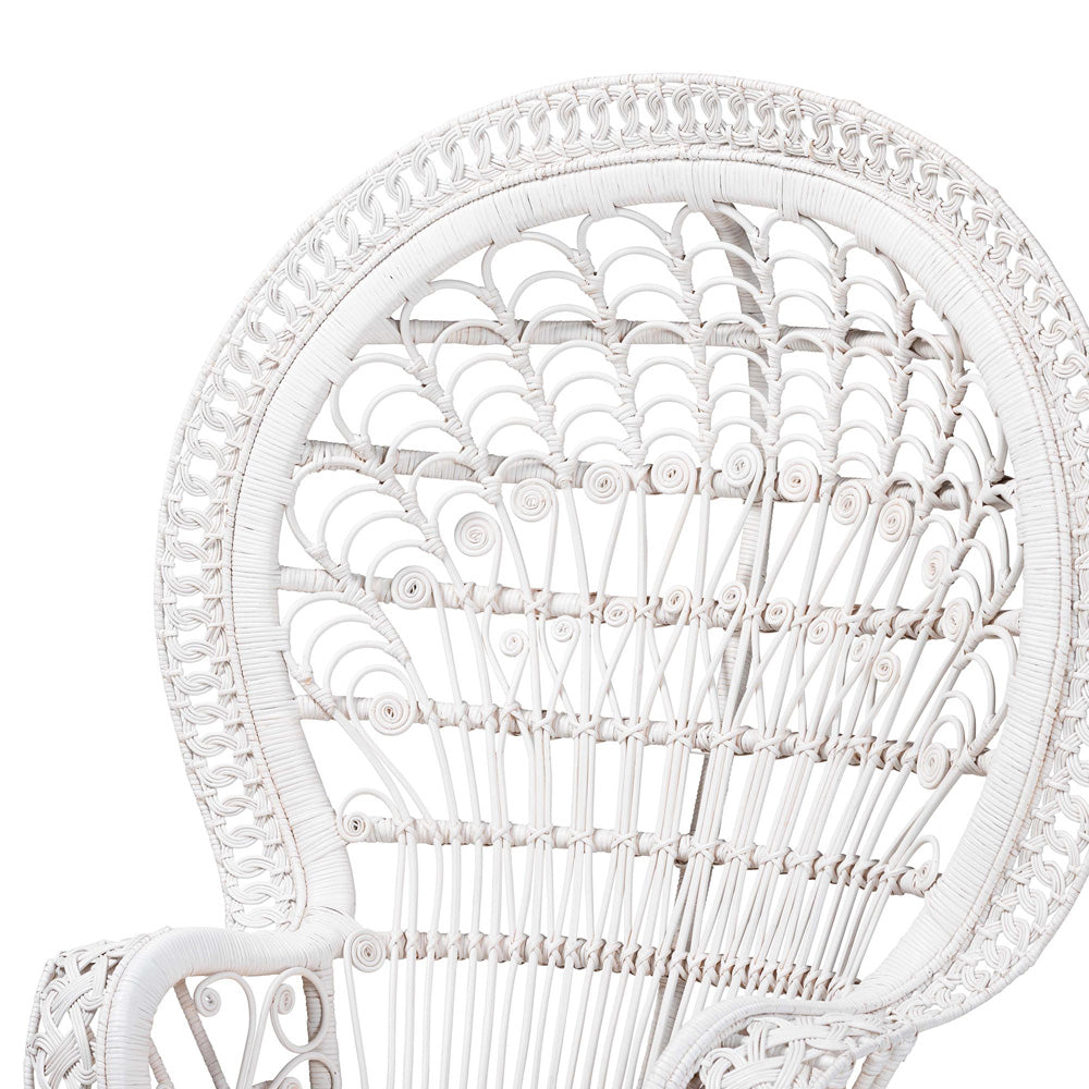 bali & pari - Kallima Chair in White - WS042-Solid White Rattan-CC view 5