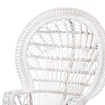 bali & pari - Kallima Chair in White - WS042-Solid White Rattan-CC view 5