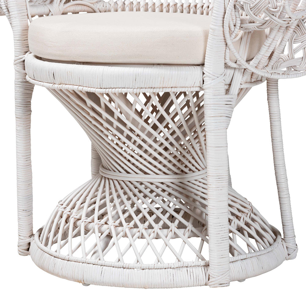 bali & pari - Kallima Chair in White - WS042-Solid White Rattan-CC view 6
