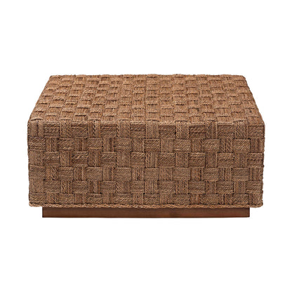 bali & pari - Karina Coffee Table in Natural Seagrass/Light Brown - KARINA-Seagrass-Coffee Table view 2