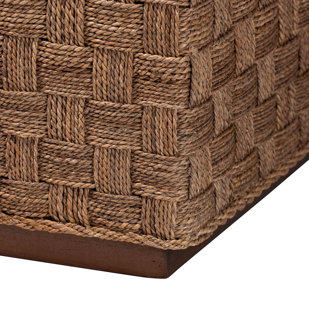 bali & pari - Karina Coffee Table in Natural Seagrass/Light Brown - KARINA-Seagrass-Coffee Table view 5