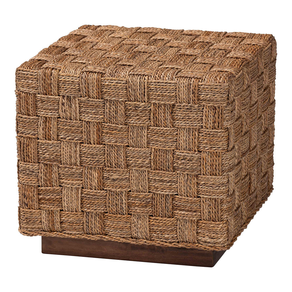 bali & pari - Karina End Table in Natural Seagrass/Light Brown - KARINA-Seagrass-ET view 1